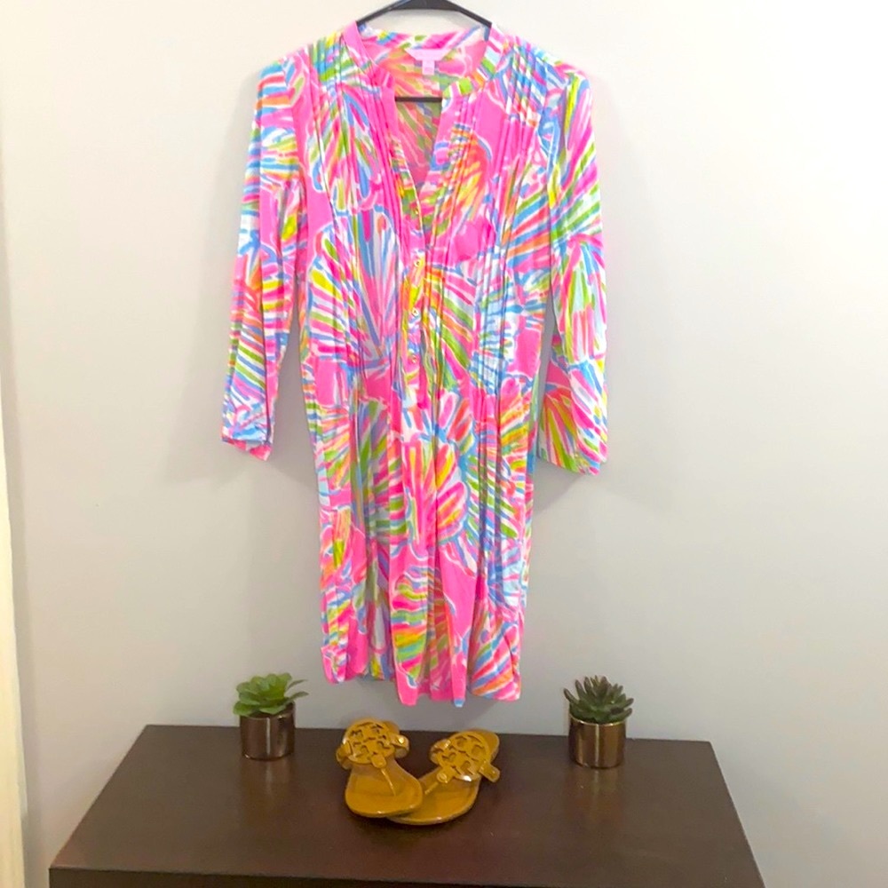 Lilly Pulitzer “sarasota pintuck dress”